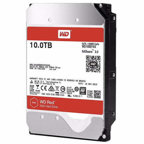 Жёсткий диск WD Original SATA-III 10Tb Red (5400rpm) 256Mb 3.5" WD100EFAX WD100EFAX