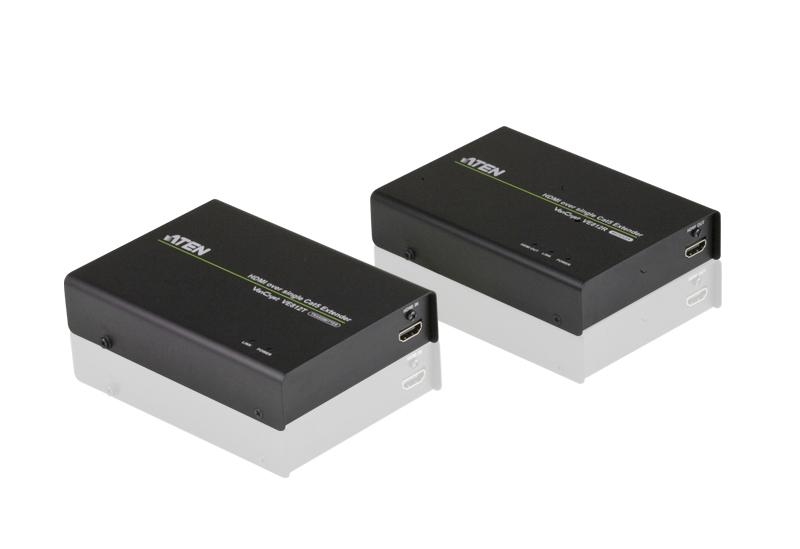Удлинитель ATEN HDMI, 100 м., 1xUTP Cat5e, HDMI+RJ45, F, без шнуров, Б.П.220> 5.3V VE812T-AT-G VE812T-AT-G