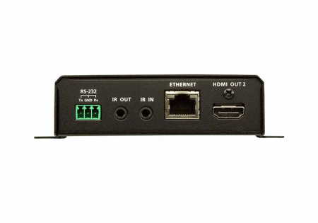 Удлинитель-передатчик ATEN HDMI+ETHERNET+RS232+IR, 100 метр,, 1xUTP Cat5e, 2xHDMI+RJ45+RS232+2xIR, 6xF+2x3 винта, без шнуров, DC 5,3V, (макс,разр,4096x2160/3840x2160 60Hz 4:2:0/30Hz 4:4:4 70м Cat5e/6;100м Cat6a/1080p 100м Cat 5e/6/6a;HDCP) VE814AR-AT VE814AR-AT-G
