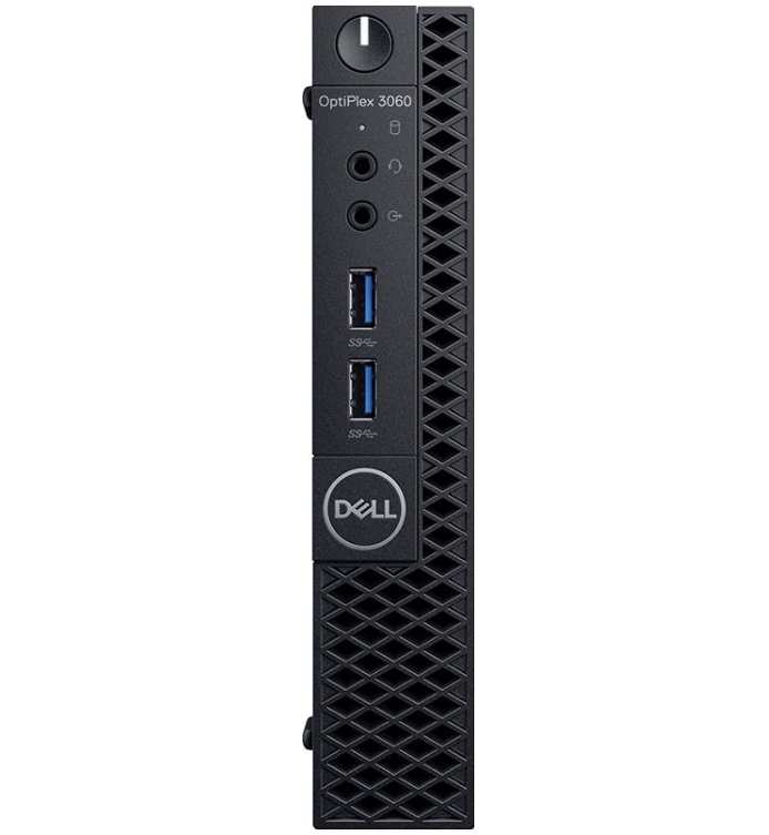 Персональный компьютер Dell Optiplex 3060 Micro Core i3-8100T (3,1GHz) 8GB (1x8GB) DDR4 128GB SSDIntel UHD 630 Linux TPM 1 years NBD  3060-1097 3060-1097