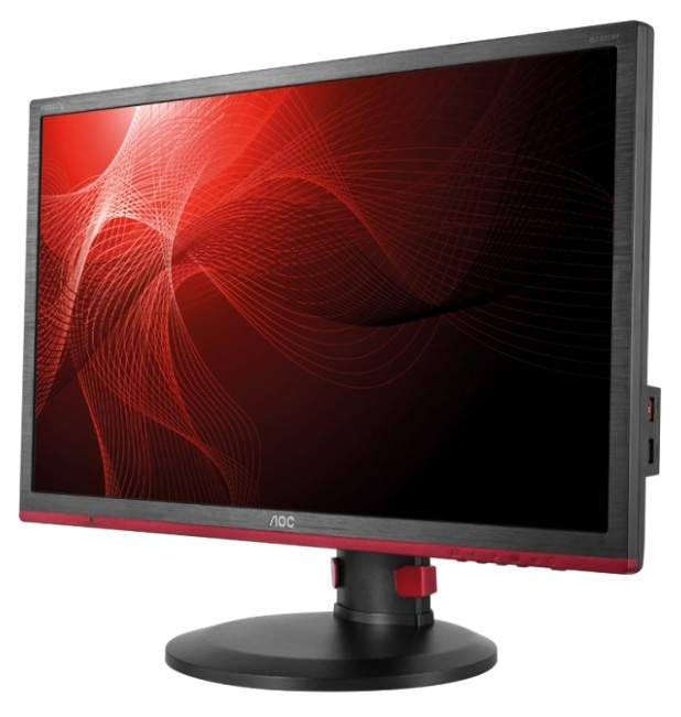 Монитор AOC 24" Gaming 1920x1080144Hz TN LED 16:9 1ms D-Sub DVI HDMI DP 4*USB2.0 80M:1 170/160 350cd HAS Pivot Swivel Tilt  Black-Red G2460PF G2460PF