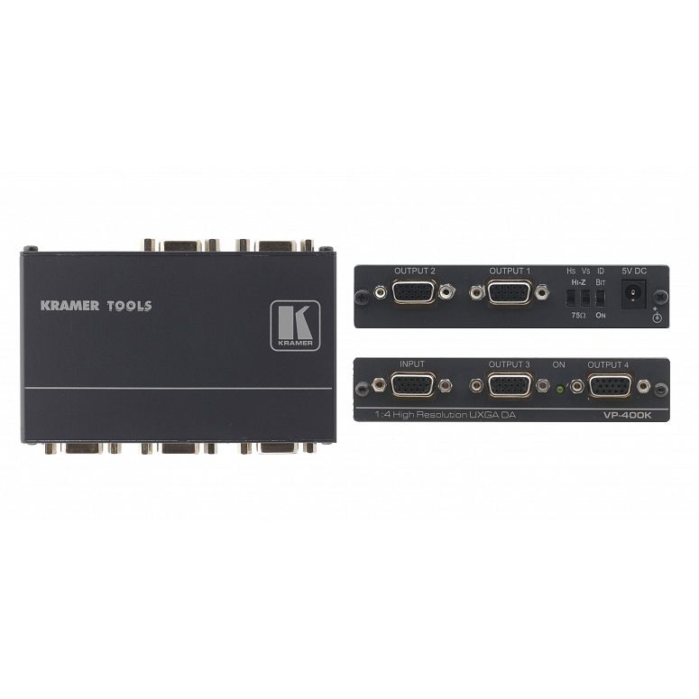 Усилитель-распределитель Kramer Electronics VP-400K Tools 1:4 видео VGA; 400 МГц, технология KR-ISP™ 11-70769090 11-70769090