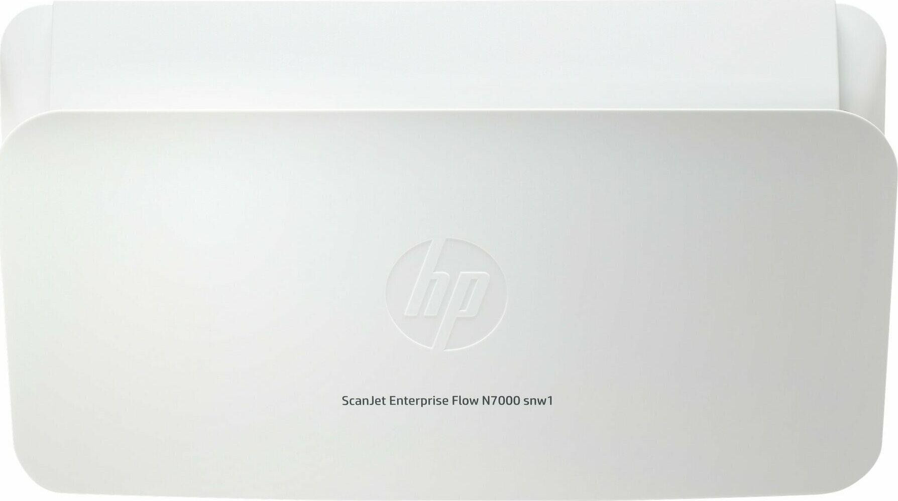 Сканер HP ScanJet Enterprise Flow N7000 snw1 (CIS, A4, 600 dpi, Ethernet 10/100/1000 Base-TX, USB 3.0, Wi-Fi, ADF 80 sheets, Duplex, 75 ppm/150 ipm, 1y warr) 6FW10A 6FW10A