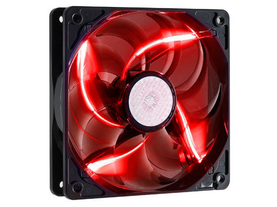 Вентилятор Cooler Master SickleFlow 120 Red 120 мм, 19 dBA, 3 пин, красная подсветка, 2000 об/мин, потребляемая мощность 4,2 Вт R4-L2R-20AR-R1 R4-L2R-20AR-R1