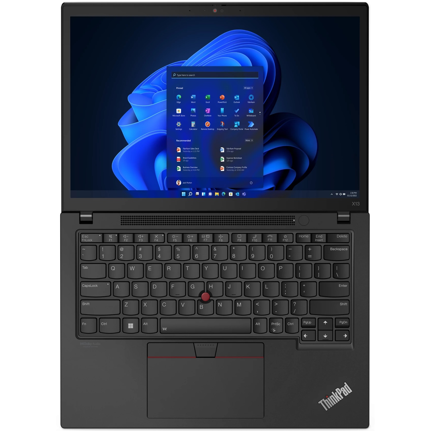 Ноутбук Lenovo X13 G3 13.3" WUXGA (1920x1200) TOUCHSCREEN i7-1280P 1TB SSD 32GB W11_Pro BLACK 1Y (OS:ENG; Keyb:ENG, Powercord:US) 21BN0011US 21BN0011US