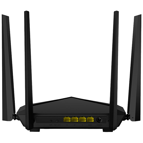 Роутер Tenda  двухдиапазонный AC1200 wave2, 5x6 дБи антенн, MU-MIMO,  1x100Мбит/с WAN, 3x100Мбит/с LAN, WiFi On/Off переключатель, настройка и управление через APP AC7 AC7