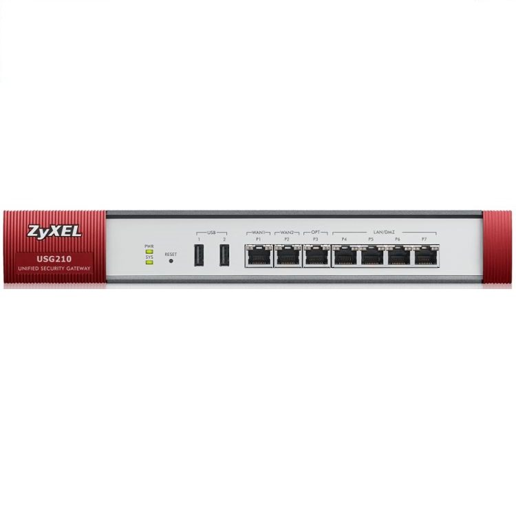 Межсетевой экран ZYXEL USG210(AS,AV,CF,IDP), Rack, 2xWAN GE, 4xLAN/DMZ GE, 1xOPT GE, 2xUSB3.0, AP Controller (2/34) USG210-EU0102F USG210-EU0102F