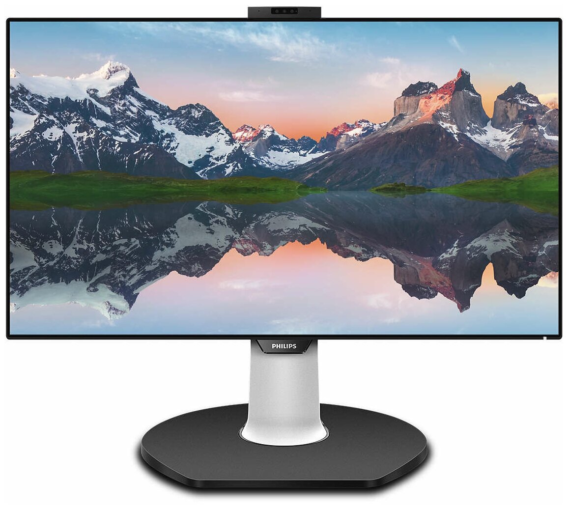 Монитор Philips 31,5" 329P9H 3840x2160 IPS W-LED 16:9 5ms 2*HDMI DP USB-C 4*USB 3.1 50M:1 178/178 450cd Ethernet RJ-45 Speakers Webcamera HAS Pivot Swivel Tilt Black/Silver 329P9H/00 329P9H/00