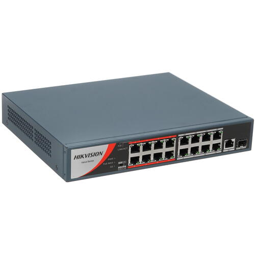 PoE коммутатор Hikvision DS-3E0318P-E/M(B) 17x100Mb 1SFP 16PoE+ 135W неуправляемый DS-3E0318P-E/M(B) DS-3E0318P-E/M(B)
