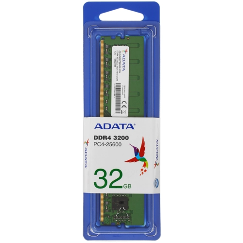 Модуль памяти ADATA 32GB DDR4 3200 DIMM Premier Non-ECC, CL22, 1.2V, 2048x8, RTL (776590) AD4U3200732G22-SGN AD4U3200732G22-SGN