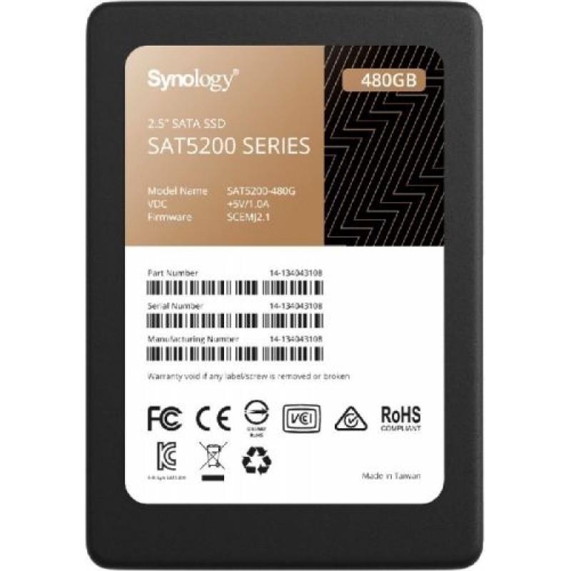 Накопитель SSD Synology 2.5" 480GB SAT5200 Series SATA, R530/W500Mb/s, IOPS 95K/55K, MTBF 1,5M SAT5200-480G SAT5200-480G