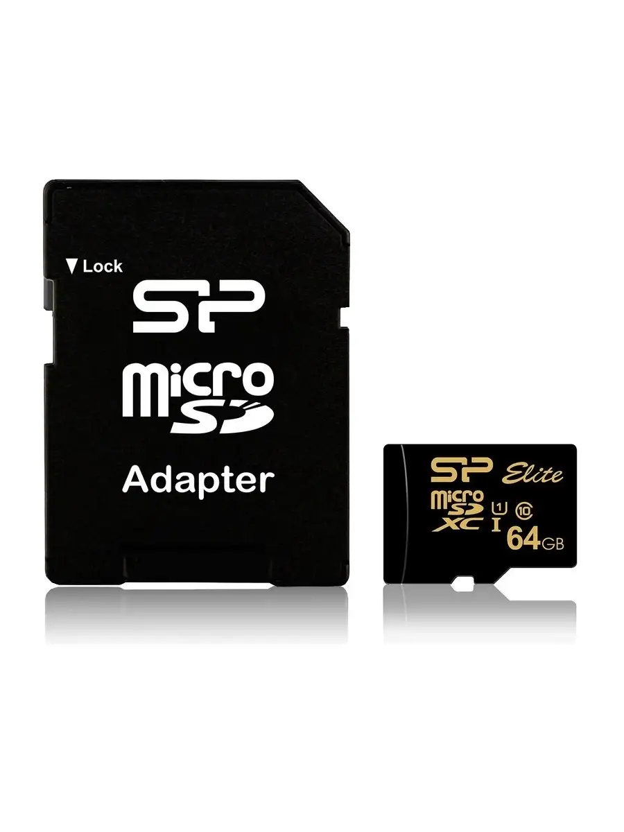 Карта памяти Silicon Power SP064GBSTXBU1V1GSP 64GB,microSDXC,Elite Gold,Class 10,UHS-I,U1,85Mb/s,SD адаптер SP064GBSTXBU1V1GSP SP064GBSTXBU1V1GSP #2