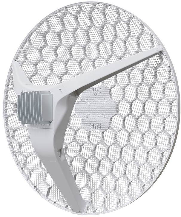 Точка доступа Mikrotik LHG XL 52 ac with 27dBi 7 degree 5GHz antenna, 18dBi 15 degree 2.4GHz antenna, Dual Chain High Power 802.11ac wireless, Dual Chain High Power 802.11b/g/n wireless, 716MHz CPU, 256MB RAM, 1 x RBLHGG-5HPacD2HPnD-XL RBLHGG-5HPacD2HPnD-XL