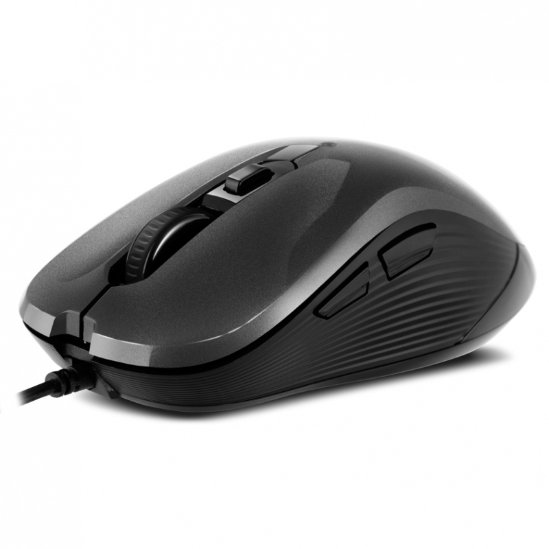 Мышь Sven RX-520S серая (бесшумн. клав, 5+1кл. 3200DPI, 1,5м, блист) SV-017644 SV-017644
