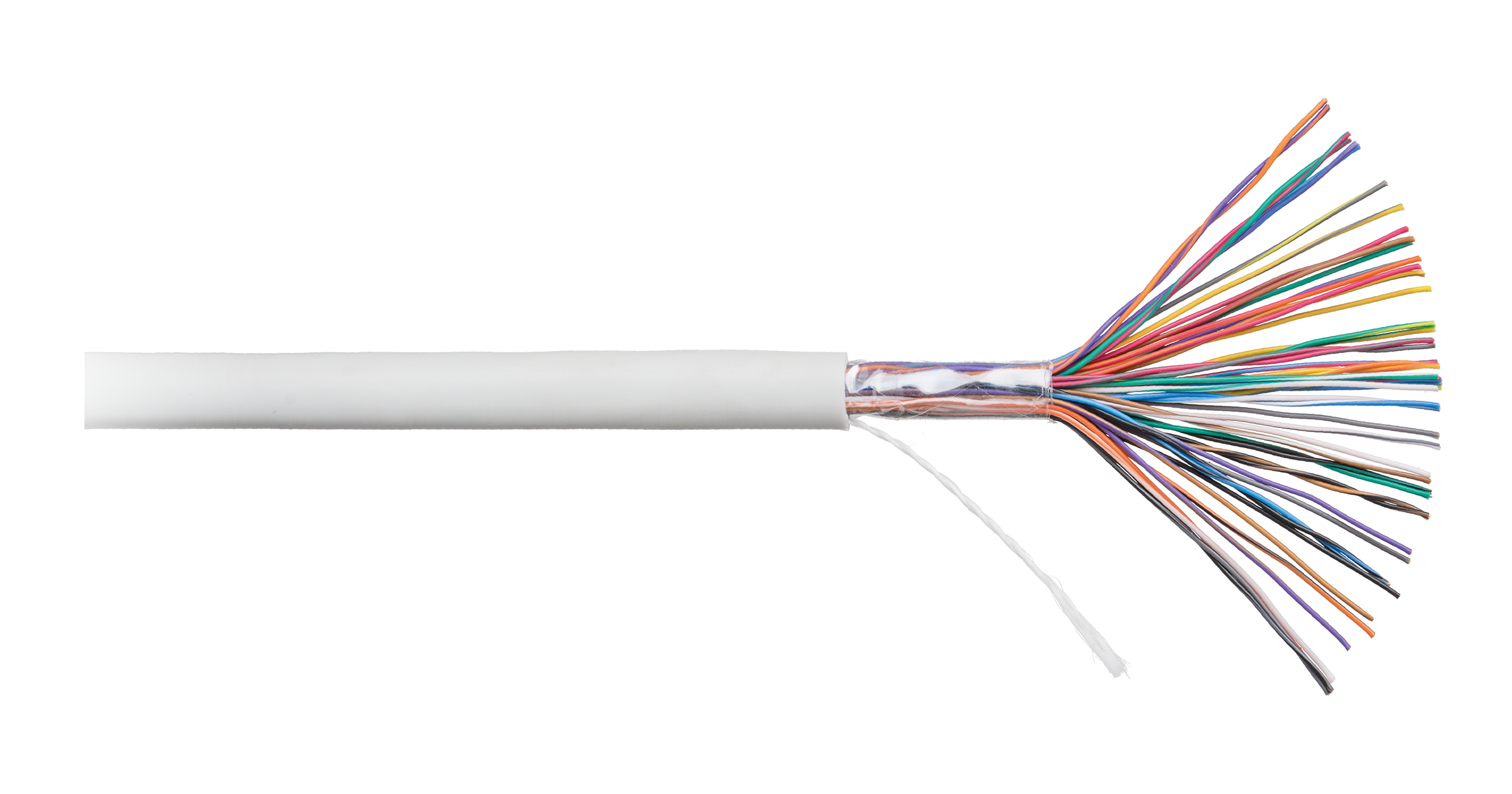 Кабель витая пара NETLAN U/UTP 25 пар, Кат.3 (Класс C), 16МГц, одножильный, BC (чистая медь), внутренний, PVC нг(B), серый, 3 EC-UU025-3-PVC-GY-3 EC-UU025-3-PVC-GY-3