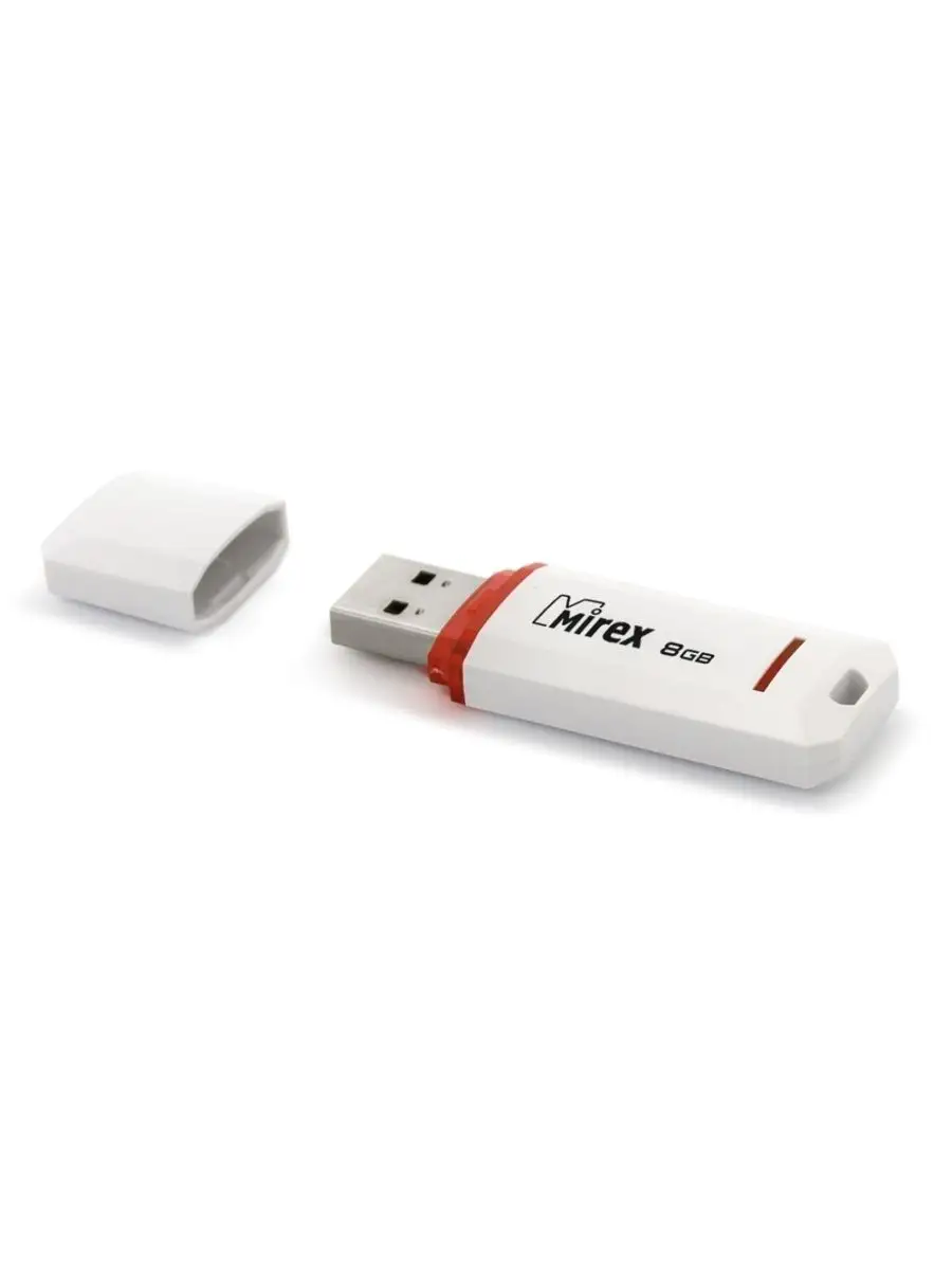 Флеш накопитель Mirex 13600-FMUKWH08 8GB,Knight,USB 2.0,белый 13600-FMUKWH08 13600-FMUKWH08