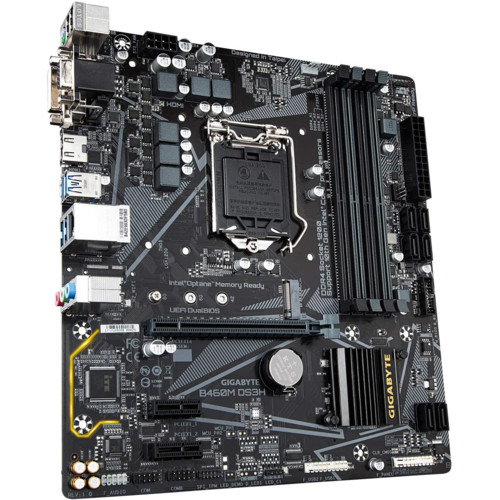 Материнская плата GIGABYTE B460M DS3H / LGA 1200 / чипсет Intel B460 / 4слота / частотой до 2666МГц / Ret / mATX Gigabyte  LGA 1200  чипсет Intel B460  4слота частотой до 2666МГц B460M DS3H B460M DS3H