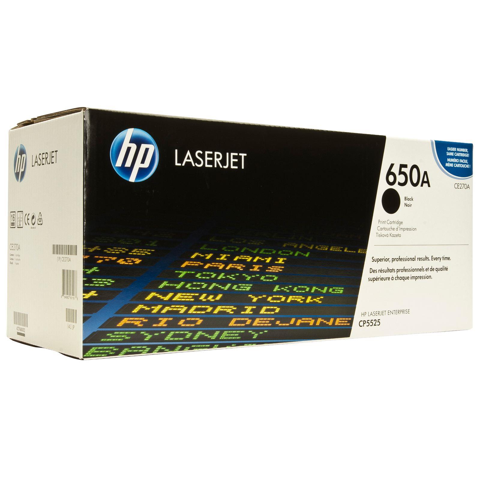 Тонер-картридж HP 650A Black для CP5525n/dn/xh Enterprise M750n/M750dn/M750xh Contract (13500 стр) CE270AC CE270AC