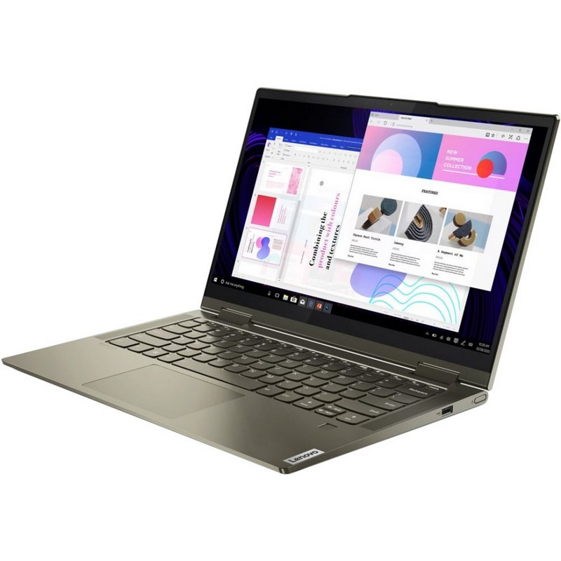 Ноутбук-трансформер Lenovo Yoga 7 14ITL5 Core i5 1135G7/8Gb/SSD512Gb/Intel Iris Xe graphics/14"/IPS/Touch/FHD (1920x1080)/Windows 10/d.green/WiFi/BT/Cam 82BH00ABRU 82BH00ABRU