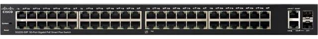 Коммутатор Cisco SG250-50HP 50-Port Gigabit PoE Smart Switch SG250-50HP-K9-EU SG250-50HP-K9-EU