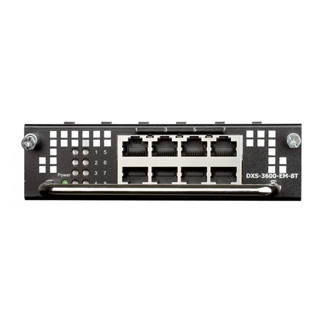 Модуль D-Link Module for DXS-3600-16S and DXS-3600-32S with 8 10GBase-X SFP+ ports DXS-3600-EM-8XS DXS-3600-EM-8XS