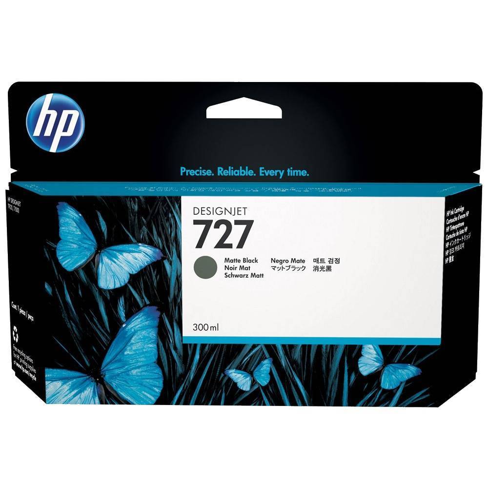 Картридж струйный HP 727 черный матовый для HP DJ T920/T1500/T2500 (300мл) C1Q12A C1Q12A