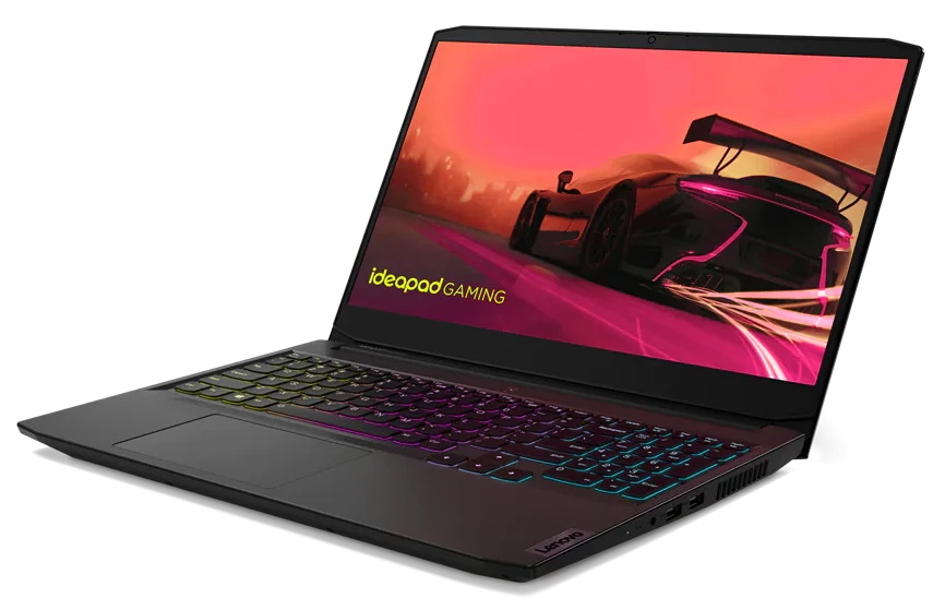 Ноутбук Lenovo IP Gaming 3 15ACH6 Ryzen 7 5800H 16Gb SSD512Gb NVIDIA GeForce RTX 3060 6Gb 15.6" IPS FHD (1920x1080) noOS black WiFi BT Cam 82K2002GRK 82K2002GRK