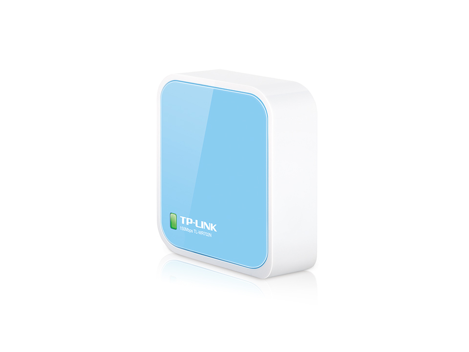 Маршрутизатор TP-Link 150 Мбит/с 802.11b/g/n, 1*WAN/LAN, 1*MicroUSB для питания TL-WR702N TL-WR702N