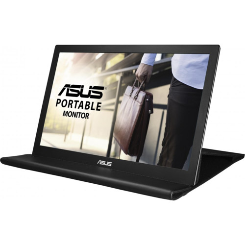 Монитор ASUS 15.6" USB-Portable Monitor, LED, 1920x1080, 14ms, 250cd/m2, 600:1, 160°/160°, USB 3.0x1, Pivot Auto-Rotate, Ultra-slim, 0.8Kg, Smart Case, Dark Grey, 90LM0183-B01170 MB169B+ MB169B+