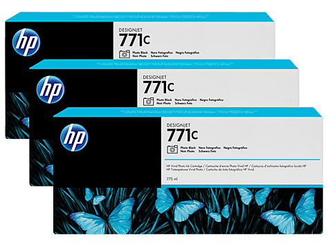 Картридж струйный HP 771C фото черный x3уп. для HP DJ Z6200 (775мл) B6Y37A B6Y37A