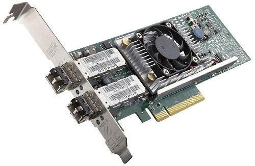 Сетевой адаптер Dell EMC Broadcom 57810 Dual Port 10Gb DA/SFP+ FCoE Converged Network Adapter, w/o Tranceivers, Low Profile 540-11145 540-11145