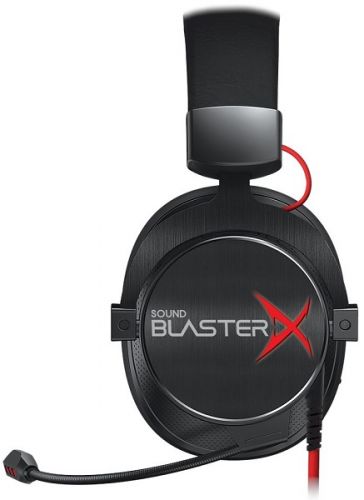Наушники Creative с микрофоном Sound BlasterX H7 черный/серебристый 1.5м мониторные оголовье 70GH033000001 70GH033000001