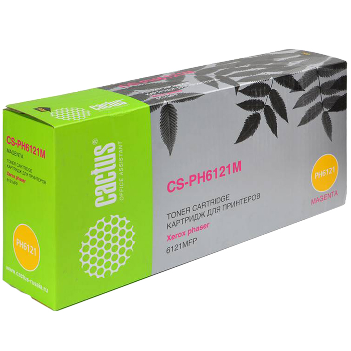 Тонер-картридж Cactus CS-PH6121M 106R01474 пурпурный для Xerox Phaser 6121/6121mfp/6121MFPD (2600стр CS-PH6121M CS-PH6121M