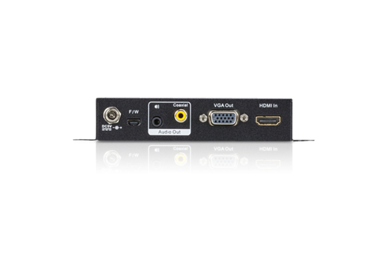 Конвертор ATEN HDMI=>VGA+AUDIO, HDMI>HD-DB15+MINI-JACK+RCA, Female, Б.П. 5V, (1920x1200 DDC2B;1080pt) VC812-AT-G VC812-AT-G