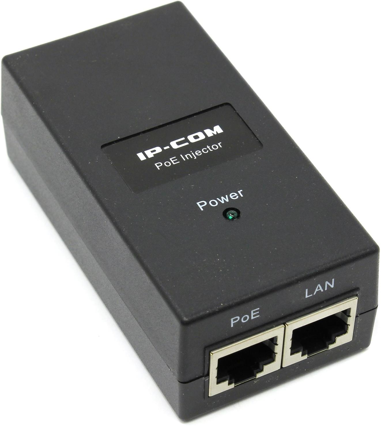 Инжектор IP-COM FastEthernet POE Injector 15W,2x10/100Base-T IEEE802.3af type B до 15.4Вт;  до 100 метров PSE15F PSE15F