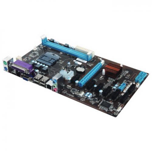 Материнская плата Esonics HM76-BTC-COMBO + (P2) Pentium B950 in socket плата для майнинга на 8+ GPU, 1xPCI-Ex16, 7xPCI-Ex1, w/o LGA775 cooler, RTL HM76-BTC-COMBO + CPU B950 HM76-BTC-COMBO + CPU B950