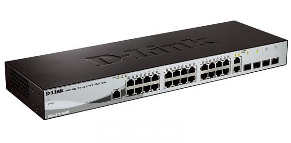Коммутатор D-Link Refurbished L2 Managed Switch with 24 10/100Base-TX 2 100/1000Base-X SFP 100/1000Base-T/SFP combo-ports  DES-3200-28_RFB/C1 DES-3200-28_RFB/C1