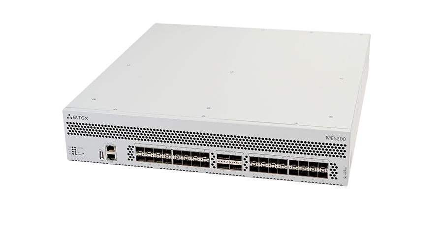 Маршрутизатор Eltex  32 x 10GE SFP+,  4 x 40GE/100GE (QSFP28), 2 слота для модулей питания ME5200S ME5200S #5