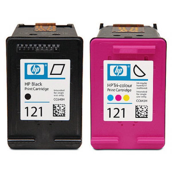 Картридж струйный HP 121 черный/трехцветный набор карт. для HP DJ D2500/D2530/F4200 CN637HE CN637HE