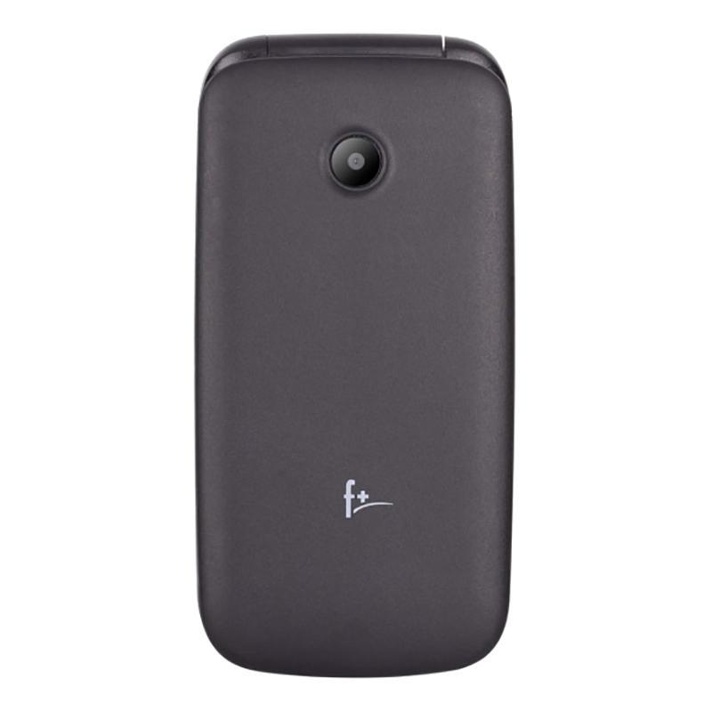 Мобильный телефон F+ 2.4'' 240х320, 32MB RAM, 32MB, up to 32GB flash, 0.08Mpix, 2 Sim, BT v3.0, Micro-USB, 750 мА·ч, 100g, 106,3 ммx51,5 ммx15,2 мм Flip2 Black Flip2 Black