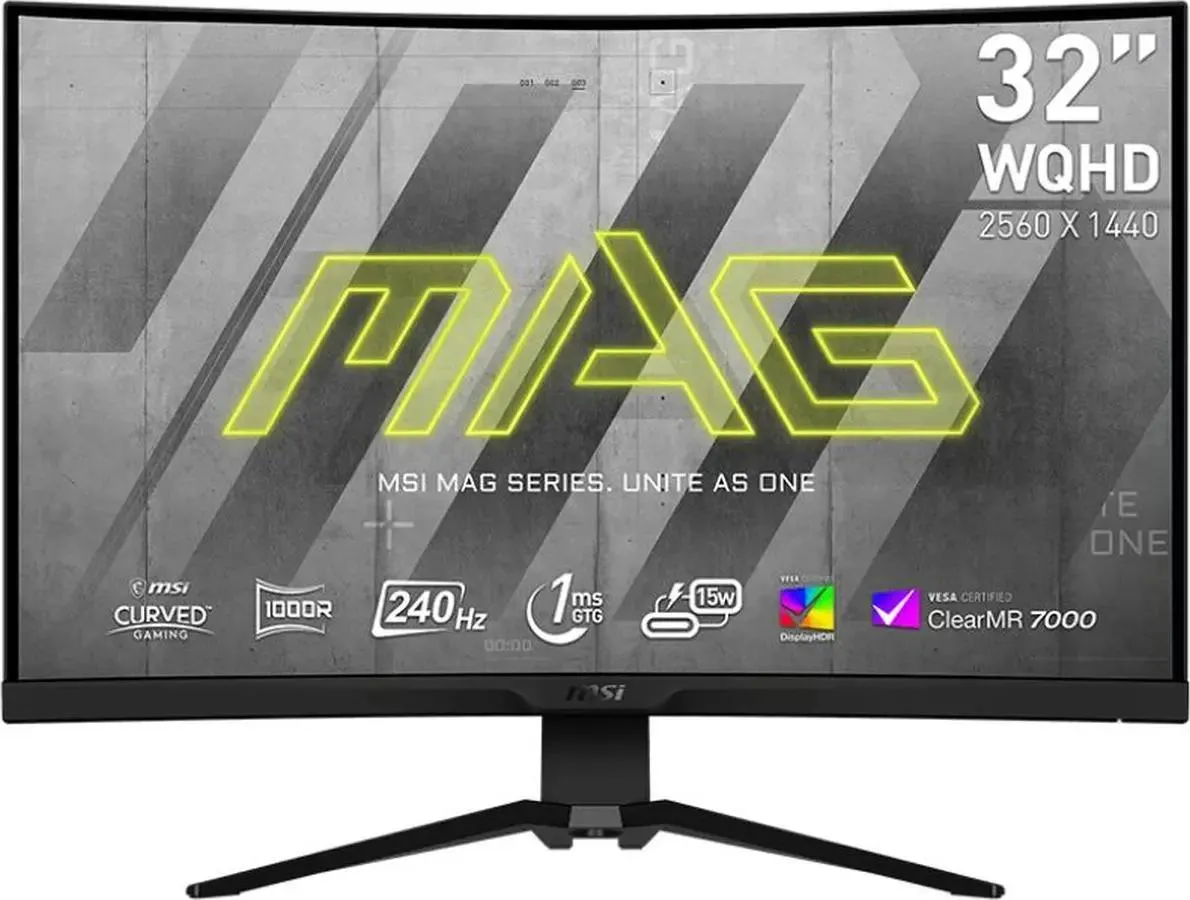 Монитор MSI MAG 325CQRXF 31.5" черный VA LED 16:9 HDMI HAS 400cd 178гр/178гр 2560x1440 240Hz DP WQ USB 9S6-3DC84T-006 9S6-3DC84T-006