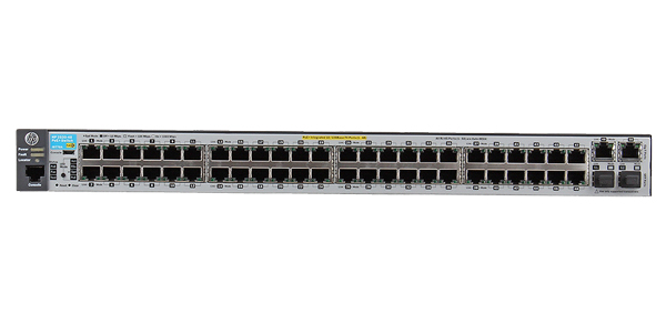 Коммутатор HPE 2530-48-PoE+ Switch 48x10/100+2xSFP+ 2x10/100/1000,Managed,L2,virtual stacking,POE+ J9778A J9778A