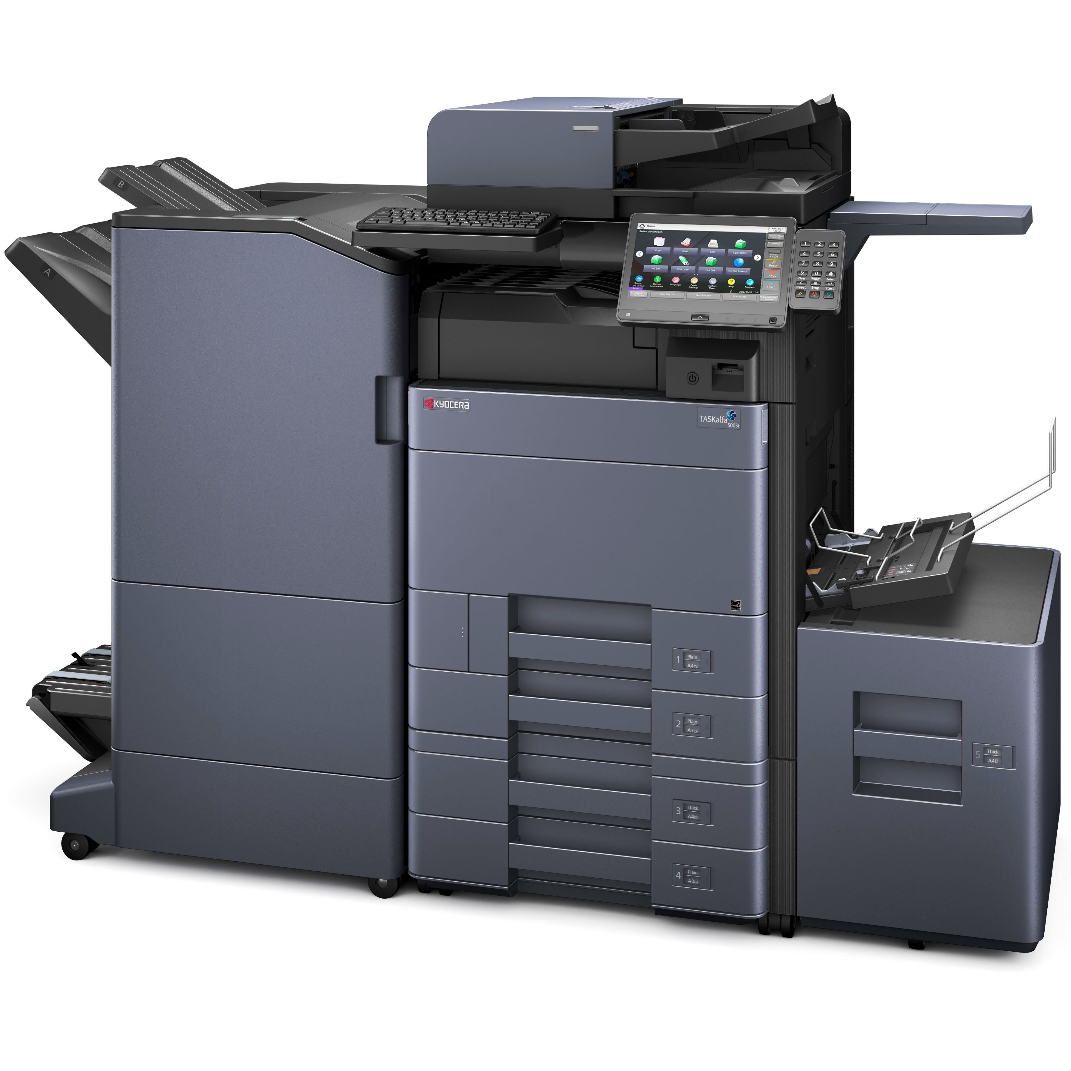МФУ Kyocera TASKalfa 5003i (A3, P/C/S/F 50/25,дуплекс, 2*500 л.,сеть, USB 2.0, 8 GB RAM+SSD+320 GB HDD, без крыш 1102VL3NL0 1102VL3NL0