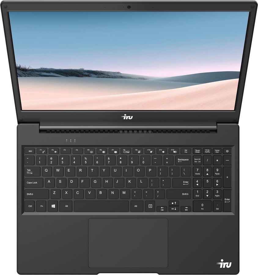 Ноутбук iRU Калибр 15Y Core i7 8550U 16Gb SSD480Gb Intel UHD Graphics 620 15.6" IPS FHD (1920x1080) Windows 10 Home Single Language 64 black WiFi BT Cam 1657836 1657836