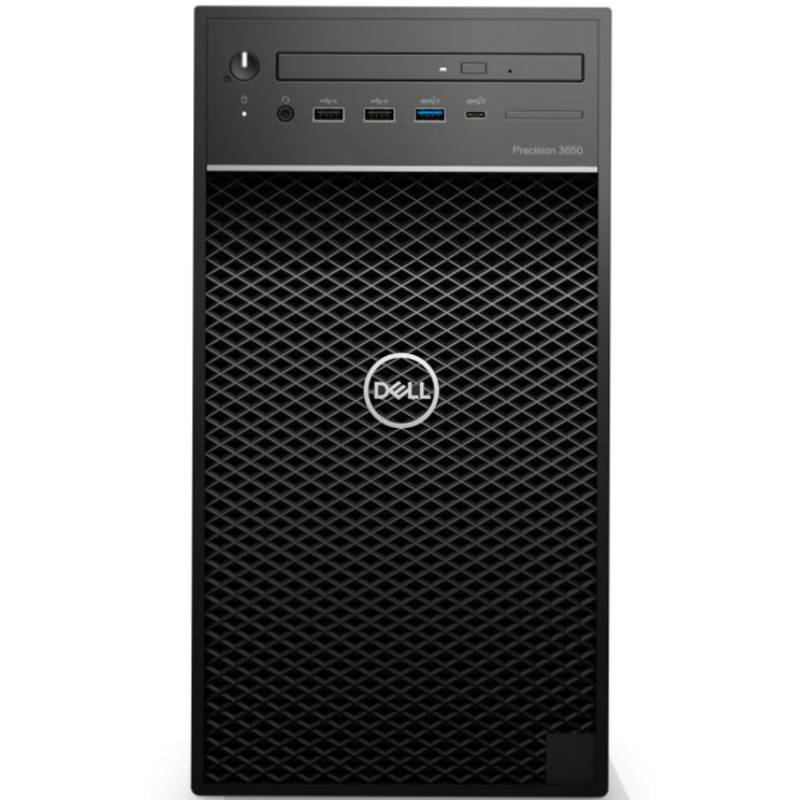 Персональный компьютер Dell Precision 3650 MT W-1370 (2.9GHz) 16GB (2x8GB) DDR4 512GB SSD (M.2 PCIe) Nvidia Quadro P2200 (5GB DDR5) TPM W10 Pro 3 years ProS+NBD 3650-0328 3650-0328