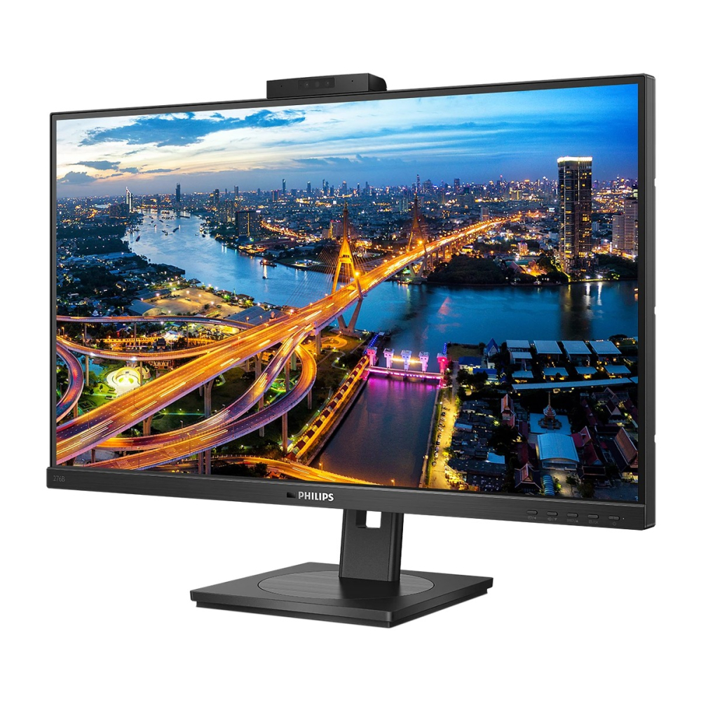 Монитор Philips 27'' 16:9 2560х1440(WQHD) IPS, nonGLARE, Нет, 75 Гц, 350cd/m2, H178°/V178°, 1000:1, 50M:1, 16,7, 4ms, HDMI, DP, USB-Hub, Height adj, Speakers, camera, Black 276B1JH (00/01) 276B1JH (00/01) #2