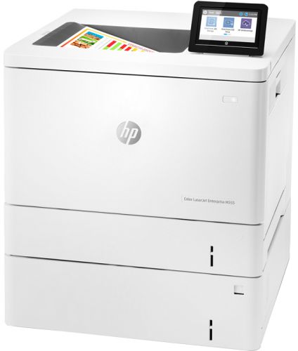Принтер HP Color LaserJet Enterprise M555x (A4, 1200dpi, ImageREt 3600, 38(38) ppm, 1 Gb, 3 trays 100+2*550, Duplex, USB/GigEth, 1y warr, cart.5,5KB&3,5KCMYp.inbox, repl. B5L26A) 7ZU79A 7ZU79A