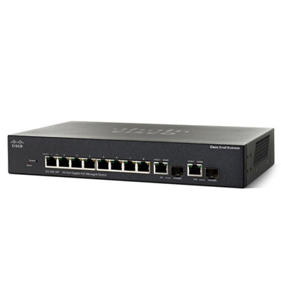 Комммутатор Cisco SG 300-10P 10-port Gigabit PoE Managed Switch SRW2008P-K9-EU SRW2008P-K9-EU