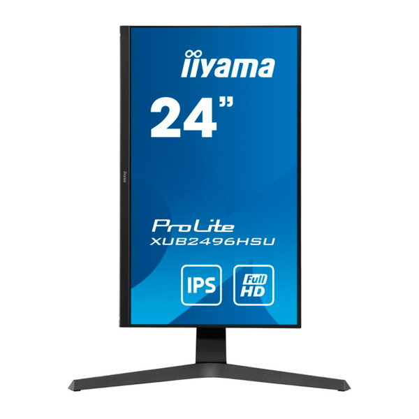 Монитор IIYAMA 23,8" ProLite 1920x1080@75Гц IPS LED 16:9 1ms HDMI DP 2*USB2.0 80M:1 1000:1 178/178 250cd HAS Pivot Tilt Swivel Speakers Black XUB2496HSU-B1 XUB2496HSU-B1