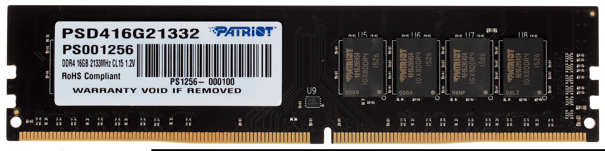Память Patriot DDR4 DIMM 16GB PSD416G21332 {PC4-17000, 2133MHz} PSD416G21332
